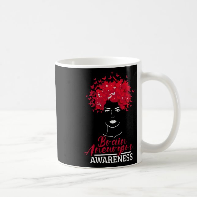 Aneurysm Awareness Brain Surgery Supporter Graphic Coffee Mug (Right)