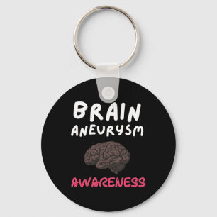Aneurysm Awareness Burgundy Ribbon Aneurysm Surviv Key Ring