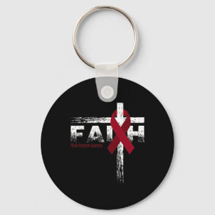 Aneurysm Awareness Christian Faith And Cross Key Ring