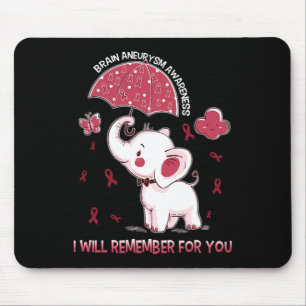 Aneurysm Awareness Elephant 1  Mouse Pad