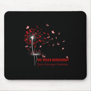Aneurysm Awareness Faith Hope Love Dandelion Mouse Pad