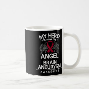 Aneurysm Awareness Gift Burgundy Ribbon Coffee Mug