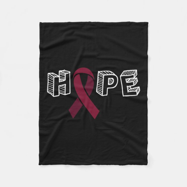 Aneurysm Awareness Hope  Fleece Blanket (Front)