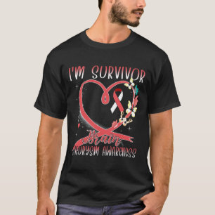 Aneurysm Awareness I'm Survivor Heart Ribbon T-Shirt