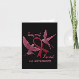 Aneurysm Awareness Support Squad Card