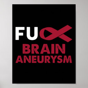 Aneurysm Awareness Support Survivor Gift Poster