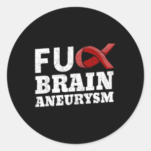 Aneurysm Awareness Supporter Intracranial Fighter Classic Round Sticker