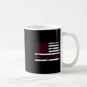 Aneurysm Awareness Usa Flag American Burgundy Coffee Mug