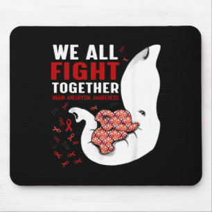 Aneurysm Awareness We All Fight Together Elephant Mouse Pad