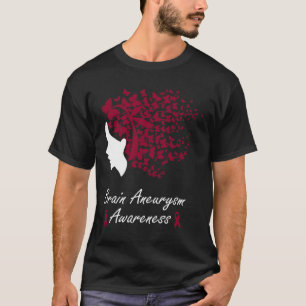 Aneurysm Awareness - Women Butterflies Hair Ribbon T-Shirt