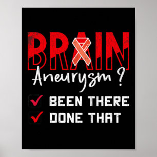 Aneurysm Been There Done That Awareness Graphic  Poster