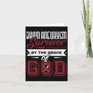 Aneurysm Survivor By Grace Of God Awareness Graphi Card