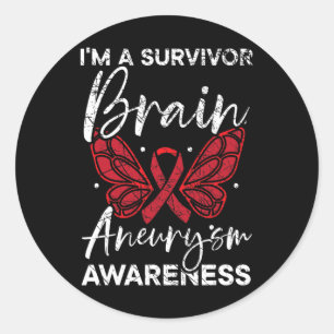 Aneurysm Survivor Medical Condition Aneurysm Aware Classic Round Sticker