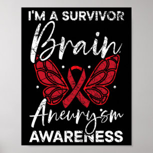 Aneurysm Survivor Medical Condition Aneurysm Aware Poster