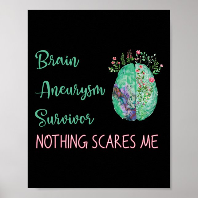 Aneurysm Survivor Nothing Scares Me 1  Poster (Front)