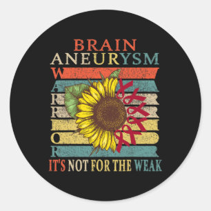 Aneurysm Warrior 2  Classic Round Sticker