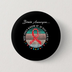 Aneurysm Warrior I'm Fine 1  6 Cm Round Badge