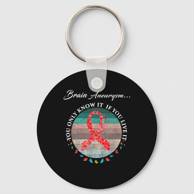 Aneurysm Warrior I'm Fine 1  Key Ring (Front)