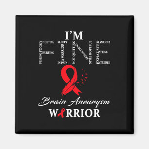 Aneurysm Warrior I'm Fine Magnet