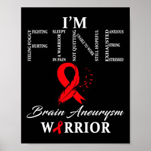 Aneurysm Warrior I'm Fine Poster