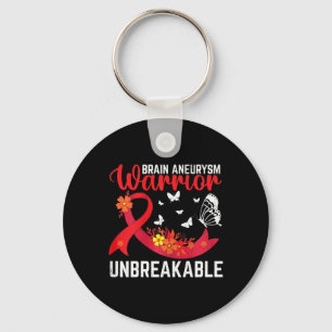 Aneurysm Warrior Unbreakable Surgery Awareness Gra Key Ring
