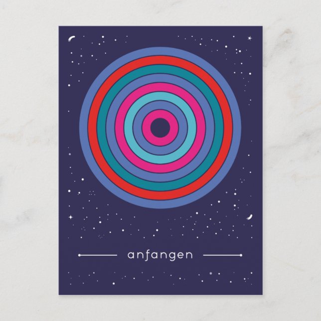 anfangen postcard (Front)