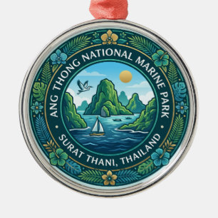 Ang Thong National Marine Park Thailand Metal Ornament
