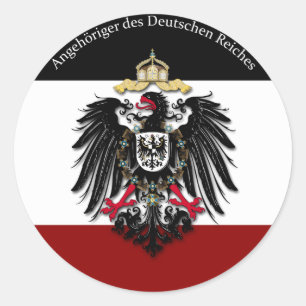 Angehöriger des Deutschen Reiches Classic Round Sticker