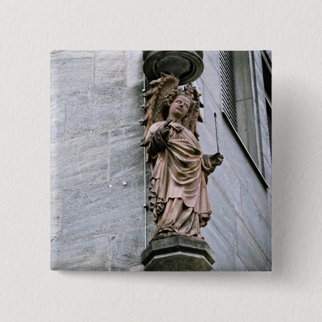 Angel 15 Cm Square Badge (Front)