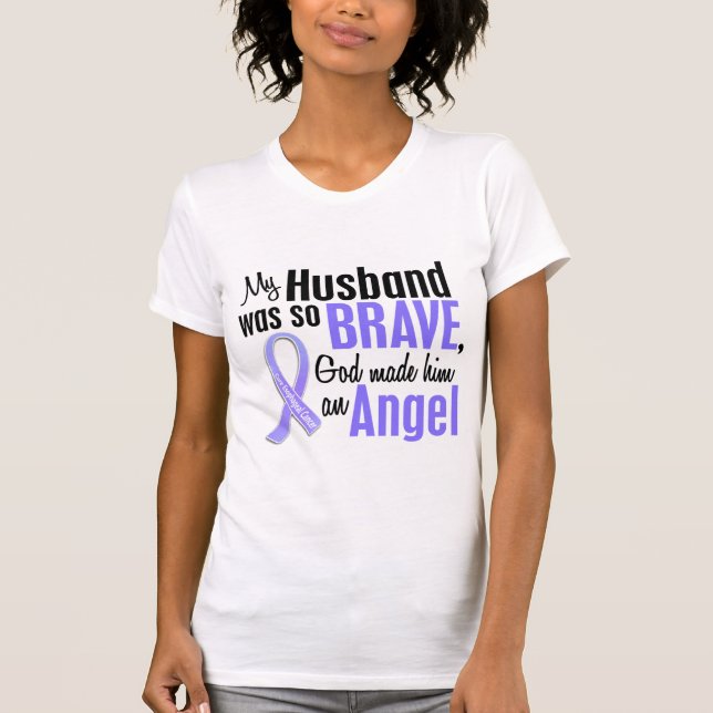 Angel 1 Husband Oesophageal Cancer T-Shirt (Front)