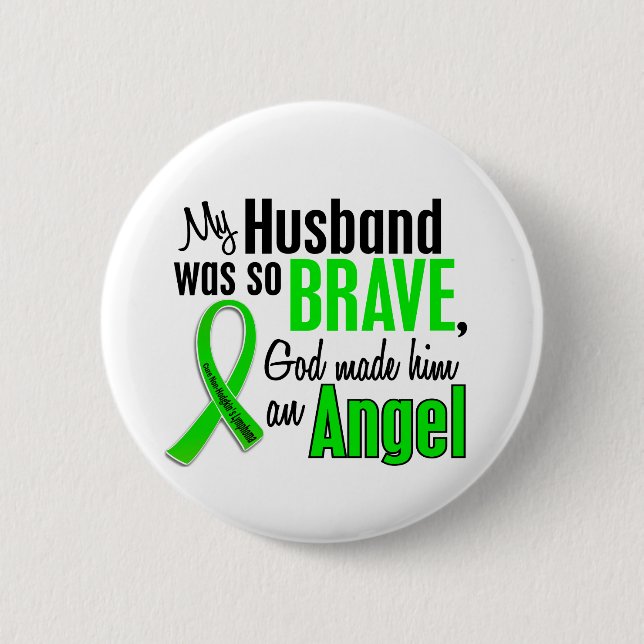 Angel 1 Non-Hodgkin's Lymphoma Husband 6 Cm Round Badge (Front)
