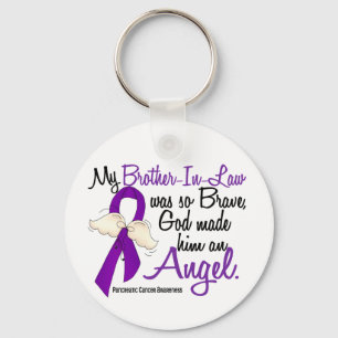 Angel 2 Brother-In-Law Pancreatic Cancer Key Ring