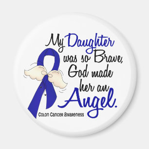 Angel 2 Daughter Colon Cancer Magnet