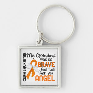 Angel 2 Grandma Leukaemia Key Ring