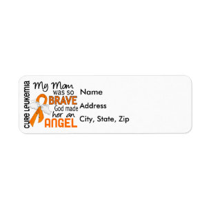 Angel 2 Mum Leukaemia Return Address Label
