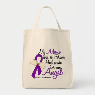 Angel 2 Mum Pancreatic Cancer Tote Bag