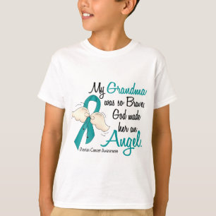 Angel 2 Ovarian Cancer Grandma T-Shirt
