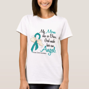 Angel 2 Ovarian Cancer Mum T-Shirt