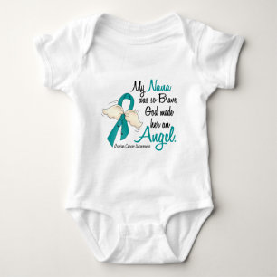 Angel 2 Ovarian Cancer Nana Baby Bodysuit