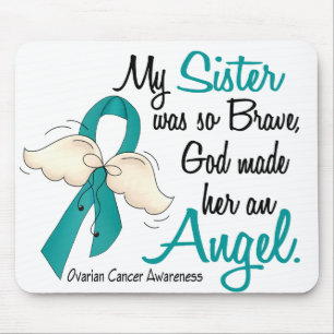 Angel 2 Ovarian Cancer Sister Mouse Pad