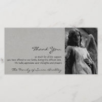 Angel 2 Sympathy Thank You Photo Card