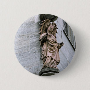 Angel 6 Cm Round Badge