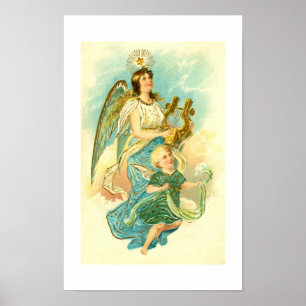 Angel and child poster