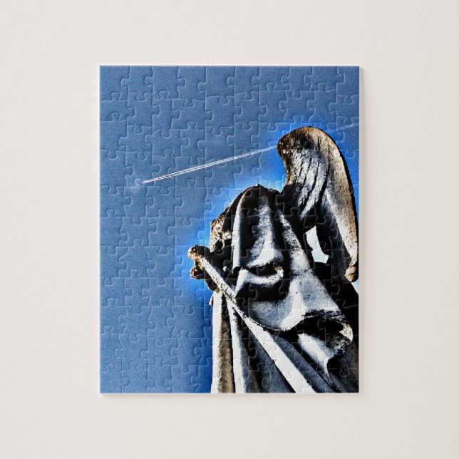 Angel and Contrail Jigsaw Puzzle (Vertical)