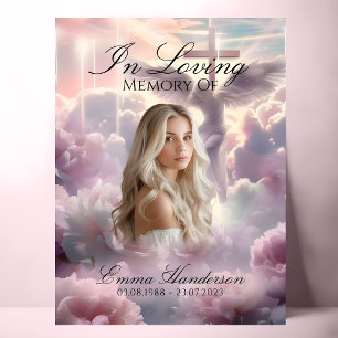 Angel and Cross Memorial welcome sign