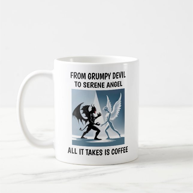 Angel and Devil Coffee Mug (Left)
