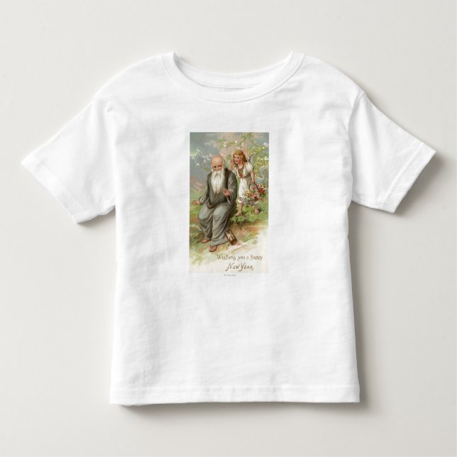 Angel and Father Time # 1 Toddler T-Shirt (Front)