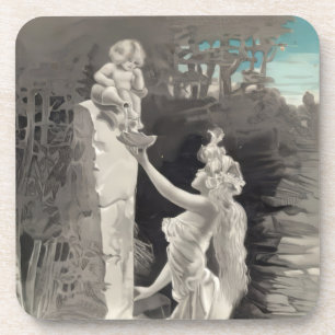 Angel and Goddess Valentine Coaster
