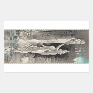 Angel and Goddess Valentine Rectangular Sticker