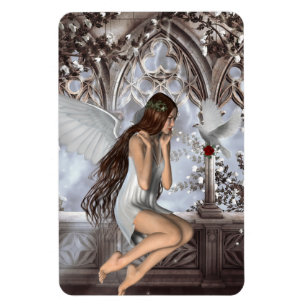 Angel and Her Dove Magnet
